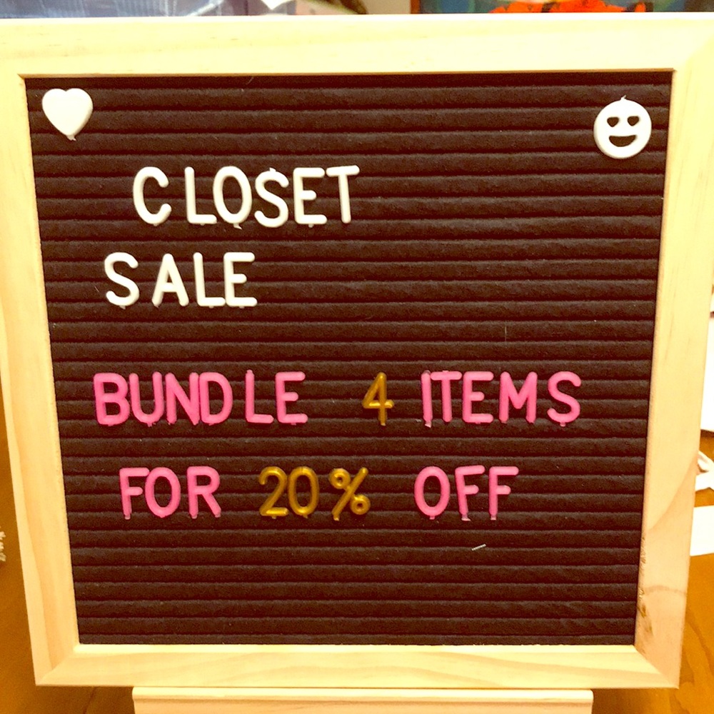 Closet sale
